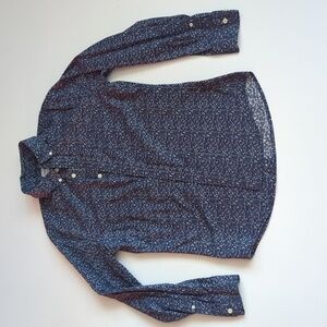 Goodfellow & Co Men's Comfort Wear Long Sleeve Shirt - Blue